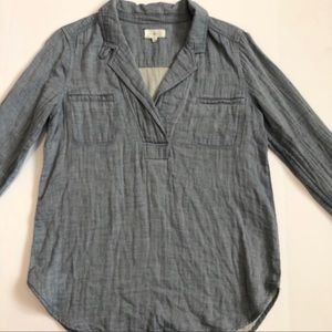 S Lou & Grey Cozy pullover button shirt